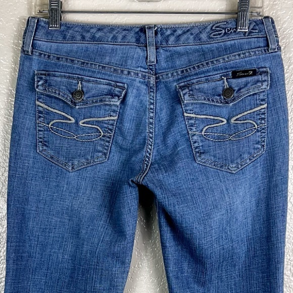 Seven7 Low Rise Flared Jeans - Picture 5 of 8